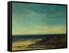 Seascape at Maguelonne-Gustave Courbet-Framed Stretched Canvas