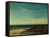 Seascape at Maguelonne-Gustave Courbet-Framed Stretched Canvas