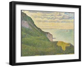 Seascape at Port-En-Bessin, Normandy, 1888-Georges Seurat-Framed Giclee Print