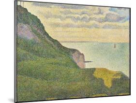 Seascape at Port-En-Bessin, Normandy, 1888-Georges Seurat-Mounted Giclee Print