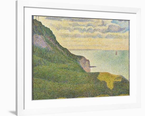 Seascape at Port-En-Bessin, Normandy, 1888-Georges Seurat-Framed Giclee Print