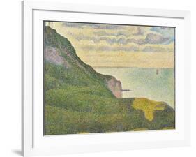 Seascape at Port-En-Bessin, Normandy, 1888-Georges Seurat-Framed Giclee Print