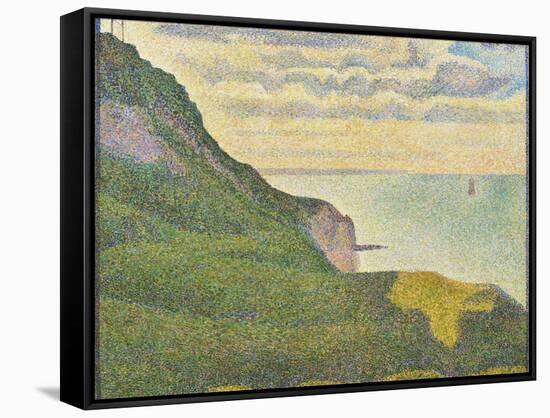 Seascape at Port-En-Bessin, Normandy, 1888-Georges Seurat-Framed Stretched Canvas