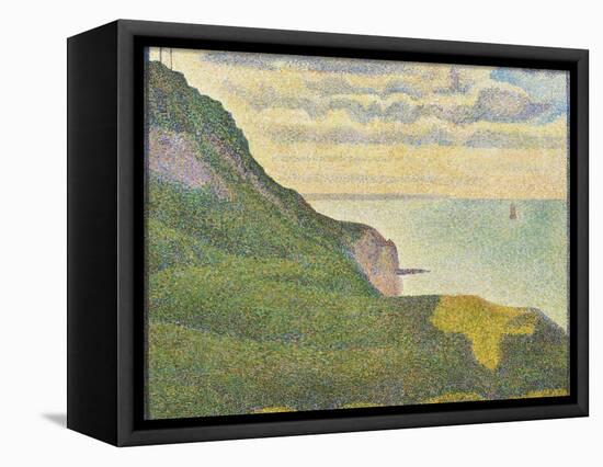 Seascape at Port-En-Bessin, Normandy, 1888-Georges Seurat-Framed Stretched Canvas