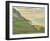 Seascape at Port-en-Bessin, Normandy, by Georges Seurat, 1888, French Post-Impressionist painting,-Georges Seurat-Framed Art Print