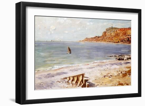 Seascape at Sainte-Adresse-Claude Monet-Framed Giclee Print