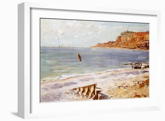 Seascape at Sainte-Adresse-Claude Monet-Framed Giclee Print