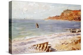 Seascape at Sainte-Adresse-Claude Monet-Stretched Canvas