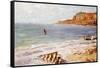 Seascape at Sainte-Adresse-Claude Monet-Framed Stretched Canvas