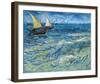 Seascape At Saintes-Maries, 1888-Vincent Van Gogh-Framed Giclee Print