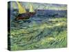 Seascape at Saintes-Maries, 1888-Vincent van Gogh-Stretched Canvas