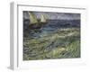 Seascape at Saintes-Maries, 1888-Vincent van Gogh-Framed Giclee Print