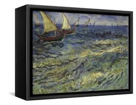Seascape at Saintes-Maries, 1888-Vincent van Gogh-Framed Stretched Canvas