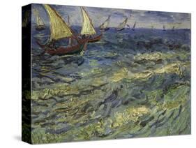 Seascape at Saintes-Maries, 1888-Vincent van Gogh-Stretched Canvas