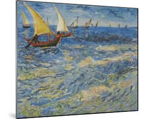Seascape at Saintes-Maries, c.1888-Vincent van Gogh-Mounted Collectable Print