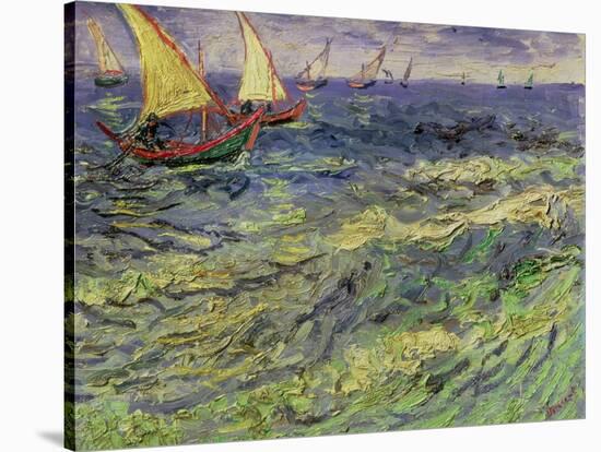 Seascape at Saintes-Maries, c.1888-Vincent van Gogh-Stretched Canvas