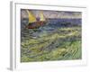Seascape at Saintes-Maries, c.1888-Vincent van Gogh-Framed Giclee Print