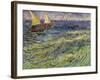 Seascape at Saintes-Maries, c.1888-Vincent van Gogh-Framed Giclee Print