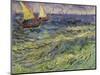 Seascape at Saintes-Maries, c.1888-Vincent van Gogh-Mounted Premium Giclee Print