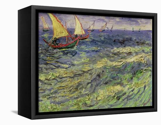 Seascape at Saintes-Maries, c.1888-Vincent van Gogh-Framed Stretched Canvas