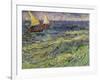 Seascape at Saintes-Maries, c.1888-Vincent van Gogh-Framed Giclee Print