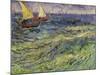 Seascape at Saintes-Maries, c.1888-Vincent van Gogh-Mounted Giclee Print