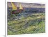 Seascape at Saintes-Maries, c.1888-Vincent van Gogh-Framed Giclee Print