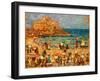 Seascape at St. Malo (Oil on Panel)-Maurice Brazil Prendergast-Framed Giclee Print