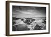 Seascape at Thor's Well in Black and White, Oregon Coast-null-Framed Photographic Print