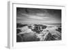 Seascape at Thor's Well in Black and White, Oregon Coast-null-Framed Photographic Print