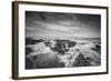 Seascape at Thor's Well in Black and White, Oregon Coast-null-Framed Photographic Print