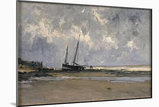 Seascape at Villerville, 1877-1884-Carlos de Haes-Mounted Giclee Print