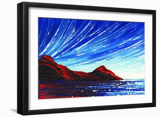 Seascape Blue Light-Megan Aroon Duncanson-Framed Art Print