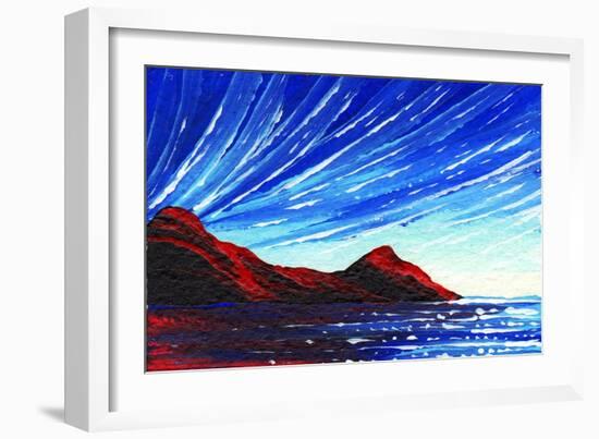 Seascape Blue Light-Megan Aroon Duncanson-Framed Art Print