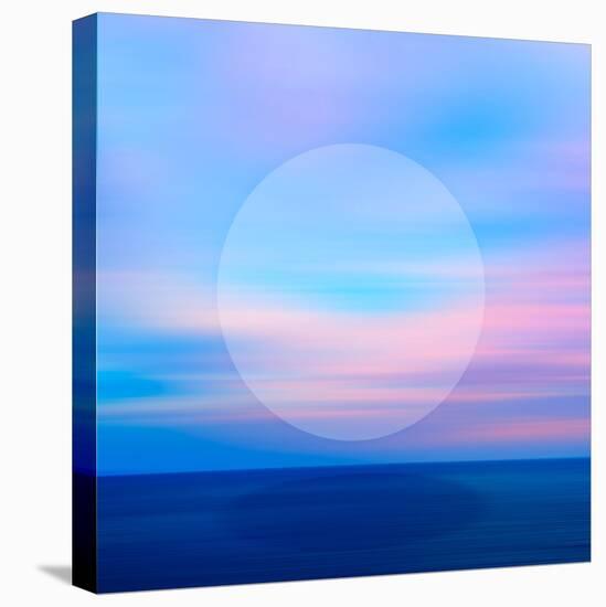 Seascape Blue Night.jpg-Dominique Vari-Stretched Canvas