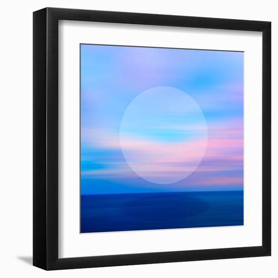 Seascape Blue Night.jpg-Dominique Vari-Framed Art Print