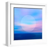 Seascape Blue Night.jpg-Dominique Vari-Framed Art Print