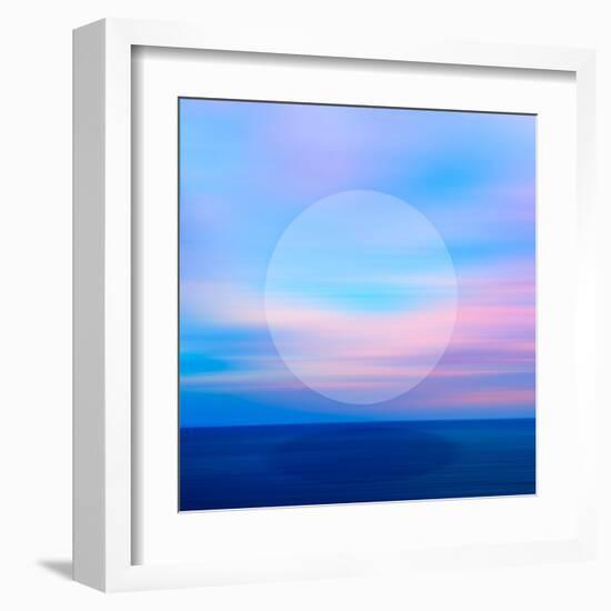 Seascape Blue Night.jpg-Dominique Vari-Framed Art Print