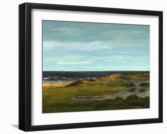 Seascape, C.1865 (Oil on Canvas)-Gustave Courbet-Framed Giclee Print