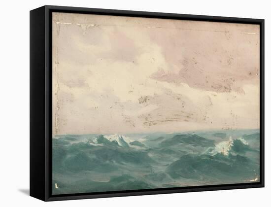 Seascape, C.1900 (Oil on Canvas)-John Fraser-Framed Stretched Canvas