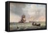 'Seascape', c1860-Alexandre Francia-Framed Stretched Canvas