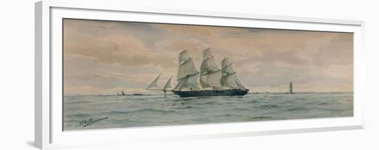 Seascape, c1895-Albert Ernest Markes-Framed Premium Giclee Print