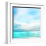 Seascape Daydream - Turquoise-Dominique Vari-Framed Art Print