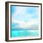 Seascape Daydream - Turquoise-Dominique Vari-Framed Art Print