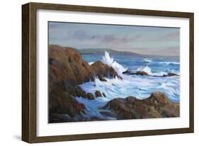 Seascape Faraway II-Tim O'toole-Framed Art Print