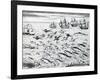 Seascape from 'India Orientalis', 1598-Theodore de Bry-Framed Giclee Print