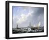 Seascape from the Zeeland Waters, by Petrus Johannes Schotel, 1825-27-Petrus Johannes Schotel-Framed Art Print