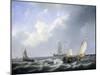 Seascape from the Zeeland Waters, by Petrus Johannes Schotel, 1825-27-Petrus Johannes Schotel-Mounted Art Print