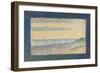 Seascape (Gravelines), 1890-Georges Seurat-Framed Art Print