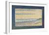 Seascape (Gravelines), by Georges Seurat, 1890, French Post-Impressionist painting,-Georges Seurat-Framed Art Print